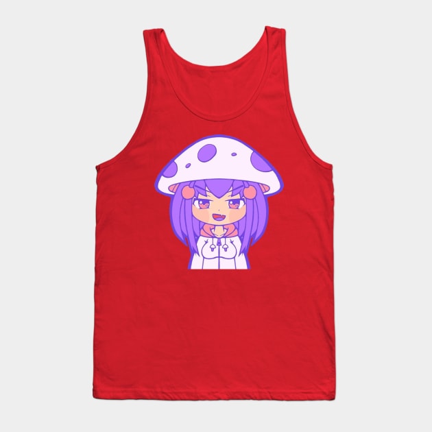 The purple mushroom cute Tank Top by Kikisare21